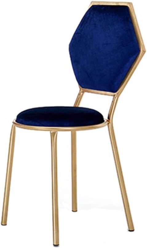 modern geometric velvet dining chair – luxury gold metal accent chair for european home