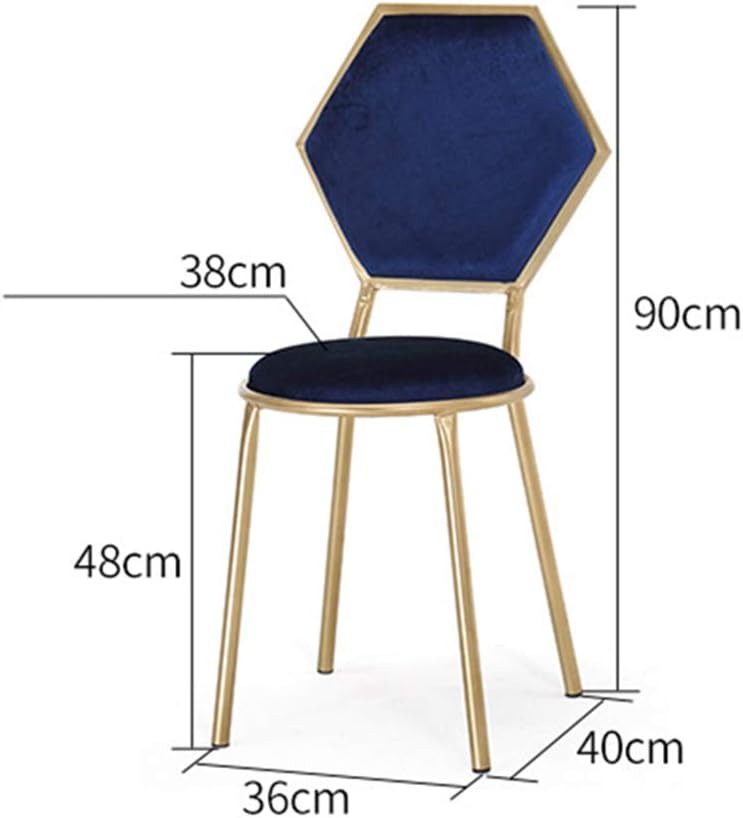 modern geometric velvet dining chair – luxury gold metal accent chair for european home